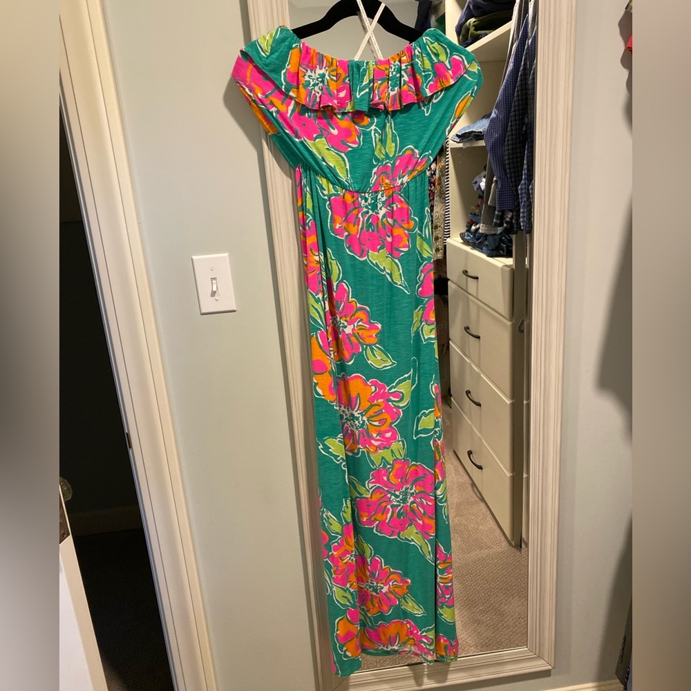 Lilly Pulitzer strapless maxi dress size S